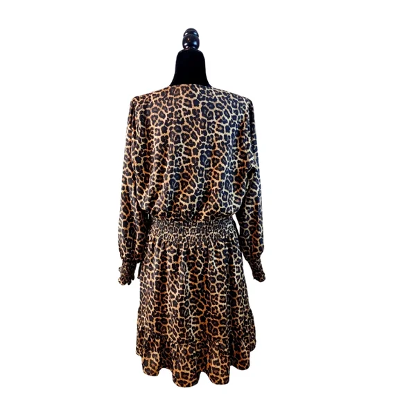 Michael Kors Animal Print Long Sleeve Dress - Picture 5 of 6